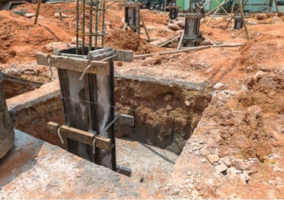 concrete roof column box pcc and all